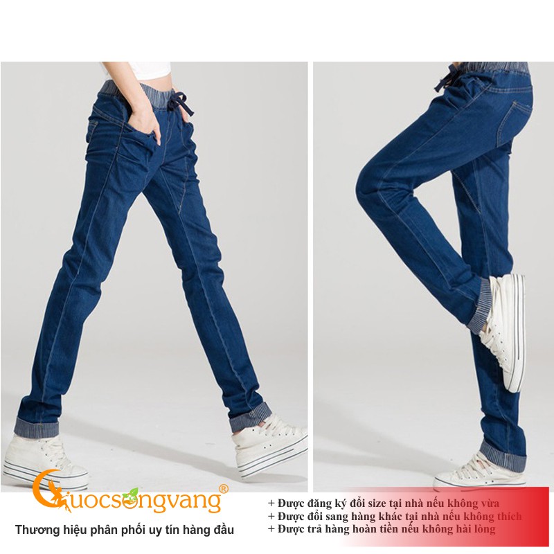 Quần nữ quần jean nữ quần Harem lưng thun dáng thể thao GLQ013 | BigBuy360 - bigbuy360.vn