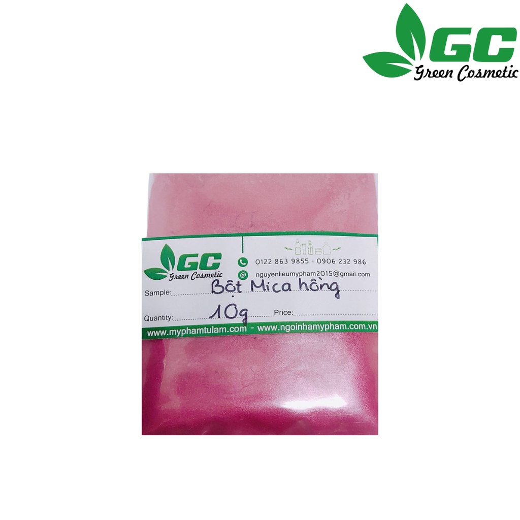 Mica hồng - Nguyên liệu mỹ phẩm 10G