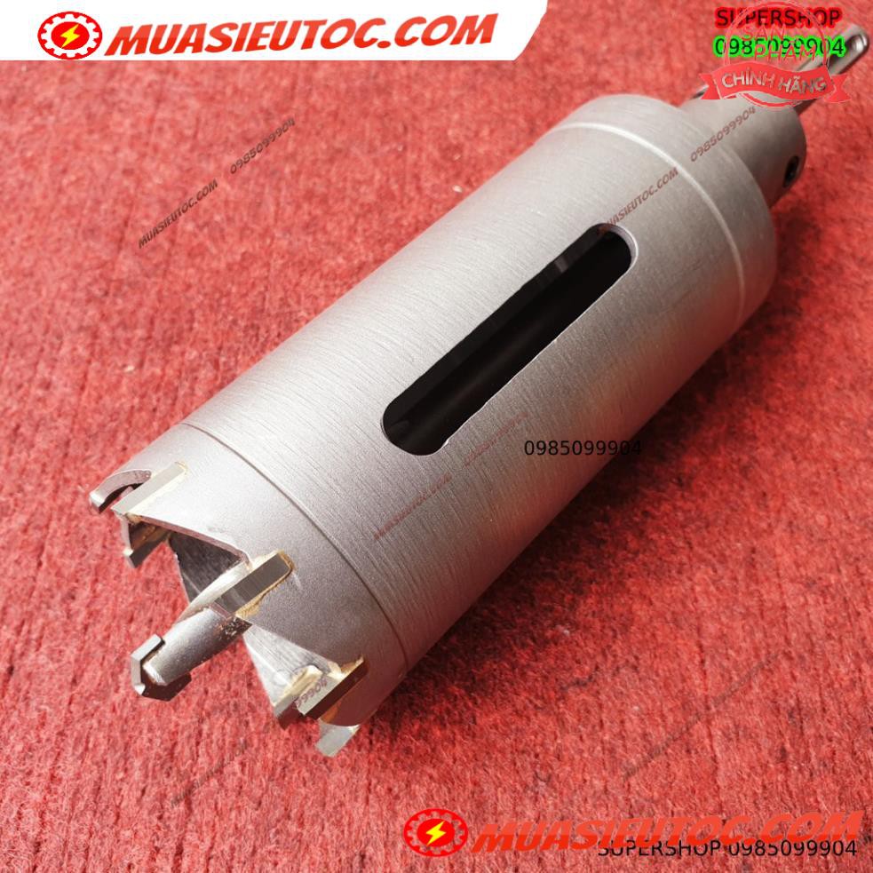 Mũi khoan rút lõi khoét tường gạch sâu Phi 60 x 120 mm không khoan bê tông, không khoan chế búa