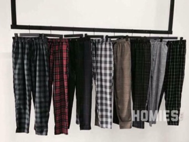 Quần Sọc. Quần caro . Quần PLAID PANTS. Quần UNISEX