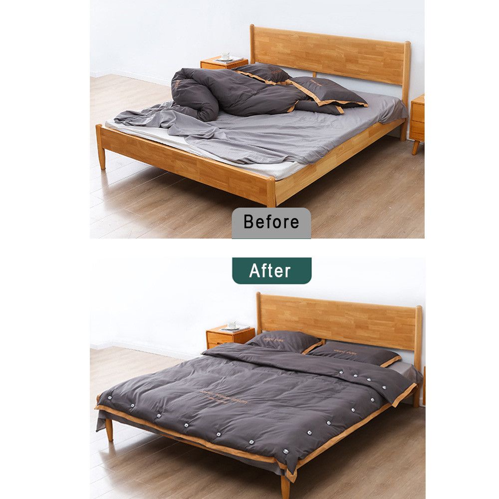 Bộ 8 Kẹp Cố Định Ga Giường / Vỏ Chăn Chống Trượt Hình Cây Nấm/Gấu Trúc Dễ Thương