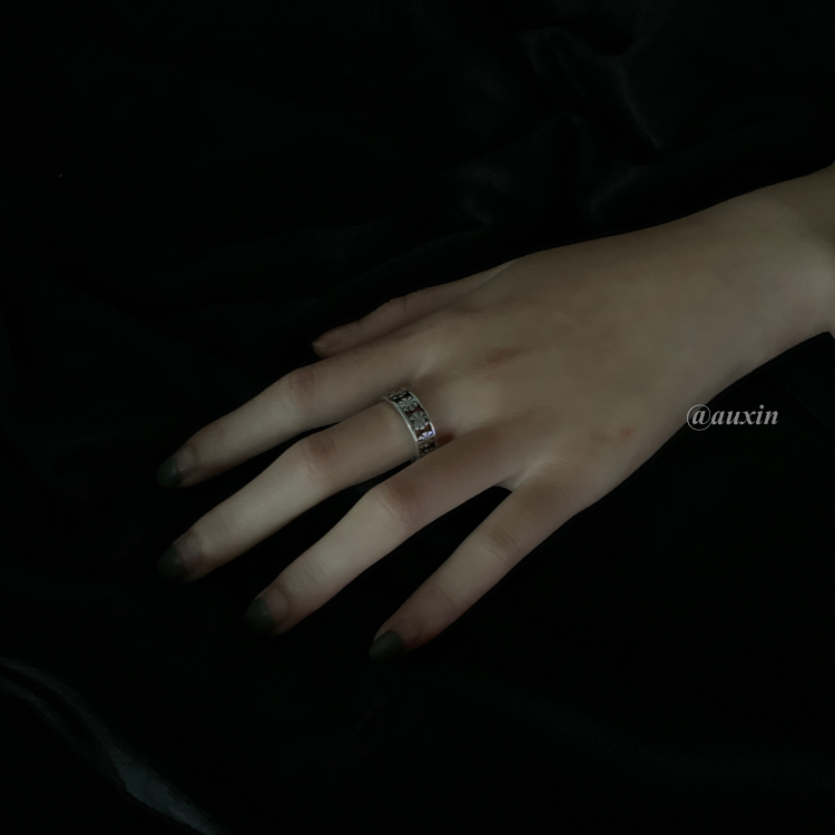 Nhẫn bạc thái hình hoa cúc điều chỉnh được thời trang nam nữ 23594