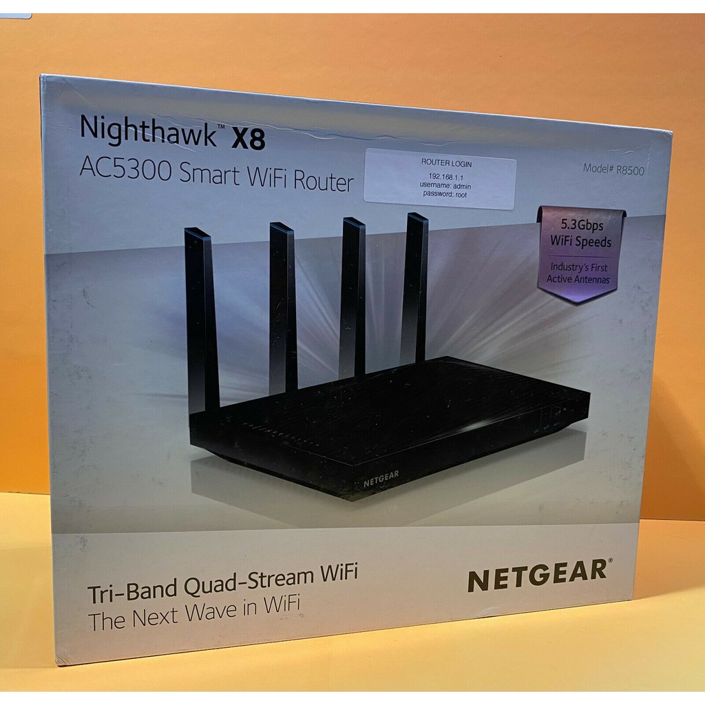 Bộ Phát Wifi Cao Cấp NETGEAR NIGHTHAWK X8 R8500 - Đã Up Firmware Router DDT-WRT Tải Tốt Hơn