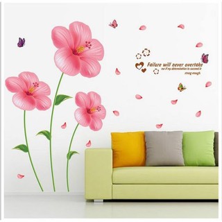 Decal dán tường hoa lớn