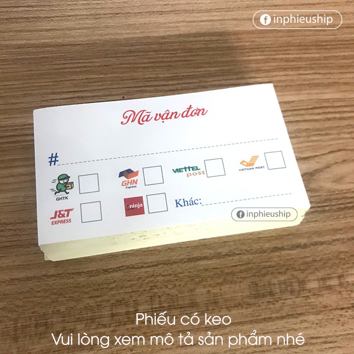 Decal Phiếu Giao Hàng - 20k/100 tem