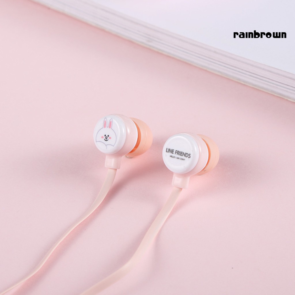 Tai Nghe In-Ear Có Dây Hình Hoạt Hình Dễ Thương Kèm Hộp Đựng