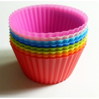 Khuôn cupcake silicone tròn