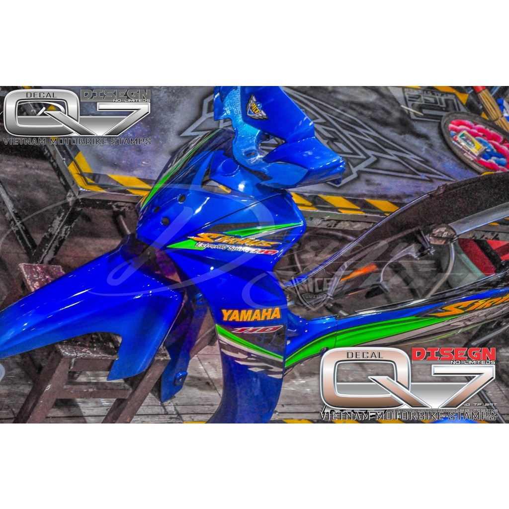 Tem Rời Sirius 110 Xanh Đen