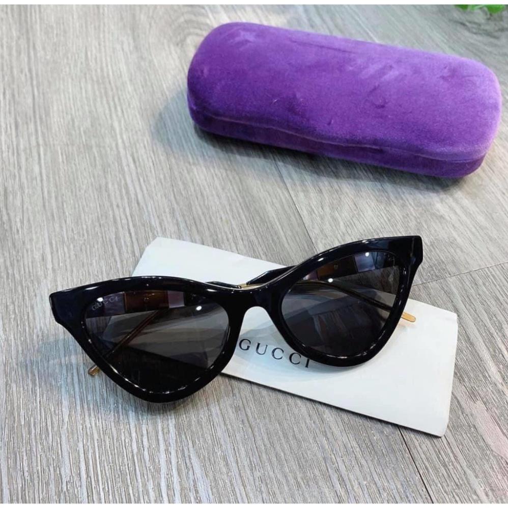 Kính râm GUCCI gọng nhỏ mắt mèo thời trang, chống tia UV400