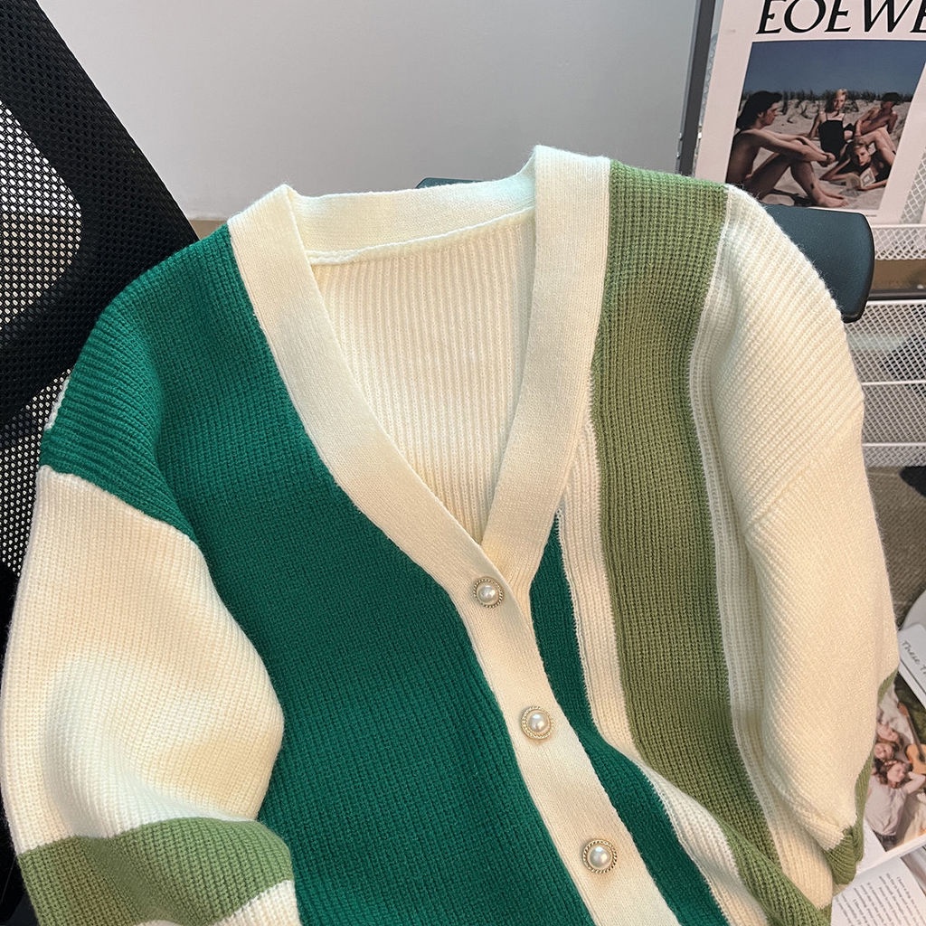 Áo Khoác cardigan Cổ Chữ v Mềm Mại Thời Trang Mùa Thu Cho Nữ