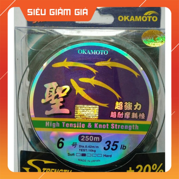[Combo] Dây Cước Câu Cá Nhật Bản OKAMOTO - 4 Con Cá [Giá rẻ]