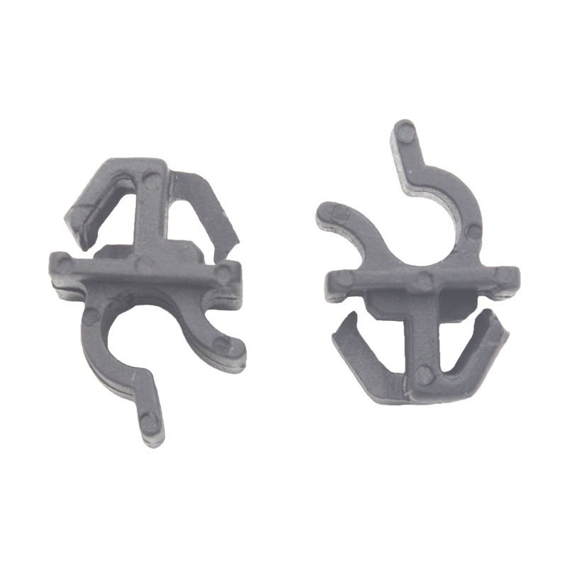 Set 2 chốt nhựa màu đen kẹp thanh capo cho xe hơi Toyota - Đinh tán nhựa cho ô tô