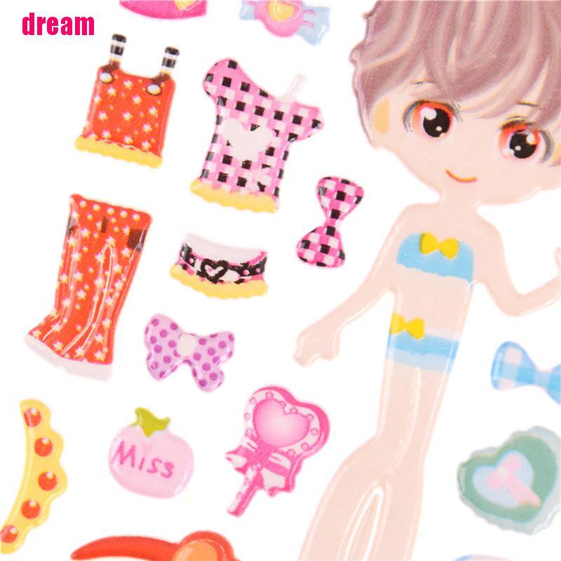 Set 5 Miếng Dán Trang Trí Đầm Công Chúa Xinh Xắn