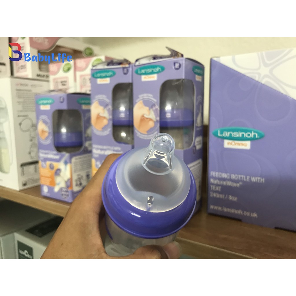 Bình sữa momma lansinoh 160ml, 240ml chính hãng