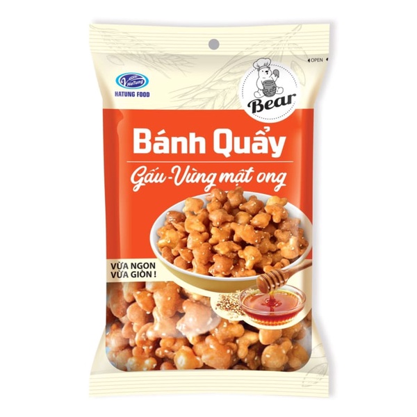Bánh Quẩy Đùi Gà Cay, Cá Vị Lá Hành, Gấu Vừng Mật Ong Hà Tùng Gói 140g