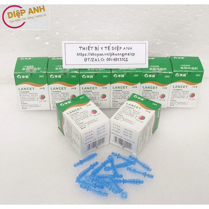 02 hộp que thử tiểu đường LANCET