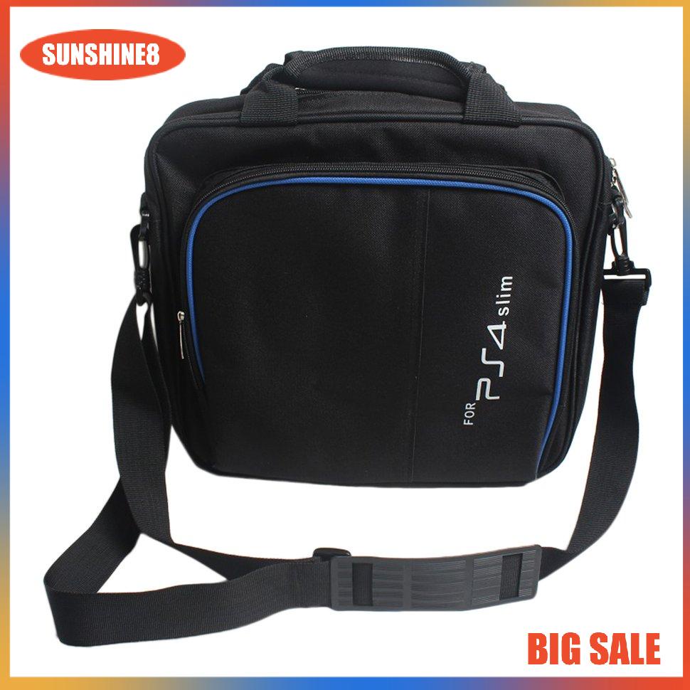 【SUN】Game Console Storage Bag Shoulder Bag Shock Proof Travel Hand Bag for PS4 Slim