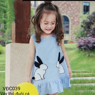 Váy thỏ đuôi cá siêu cute cho bé gái