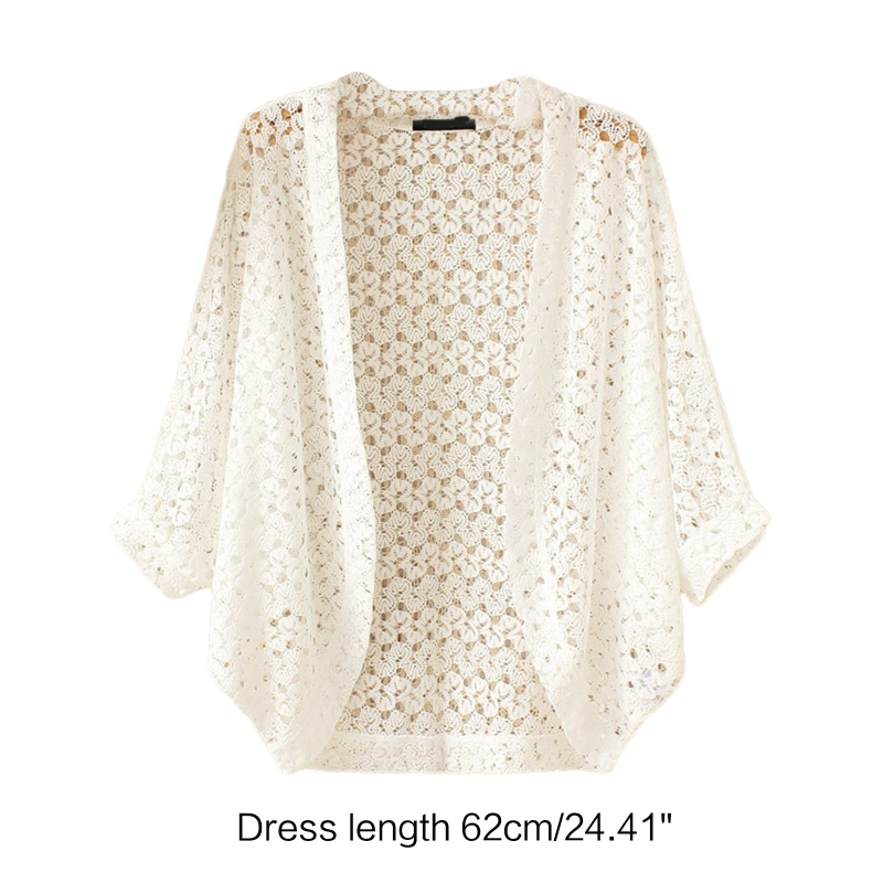 Áo Khoác cardigan Dệt Kim Tay Cánh Dơi Hở Phía Trước Thời Trang Cho Nữ