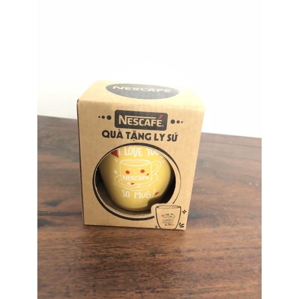 LY SỨ CAO CẤP NESCAFE I LOVE YOU TRÁI TIM BAY BAY