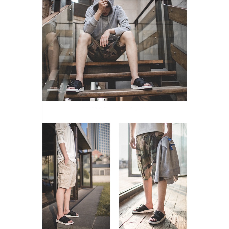 Dép quai ngang MADEN phong cách hàn quốc thời trang mùa hè cao cấp cho nam