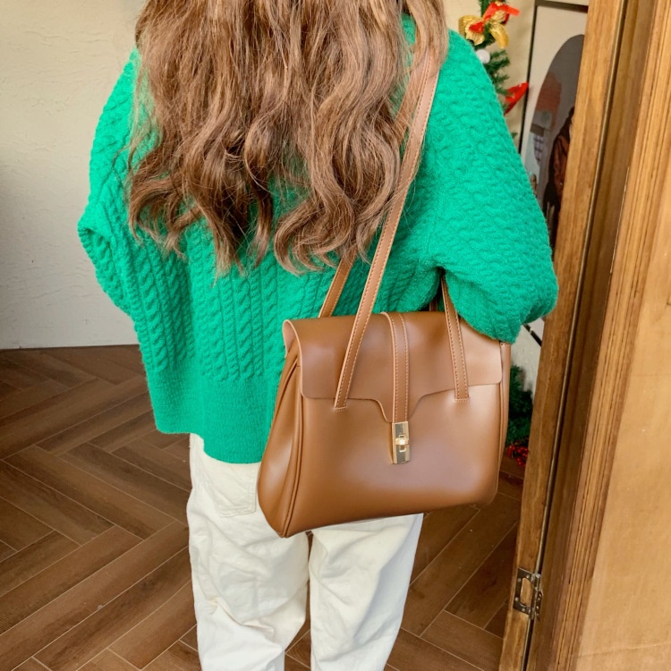 Túi IELGY cỡ lớn phong cách retro dễ phối đồ thời trang cho nữ