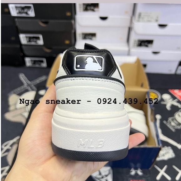 Giày thể thao MLB Liner nam nữ, giày MLB Chunky Liner White Black 2022 đế cao - Fullbox đủ phụ kiện