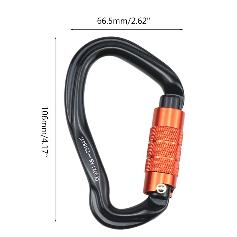 Móc Khóa Carabiner Hình Chữ D Dùng Cắm Trại Ngoài Trời