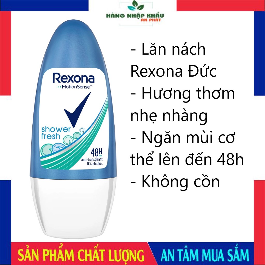 Lăn nách Rexona Đức lăn ngăn ngừa mùi hôi, giảm tiết mồ hôi, hết mùi hôi nách, 50ml