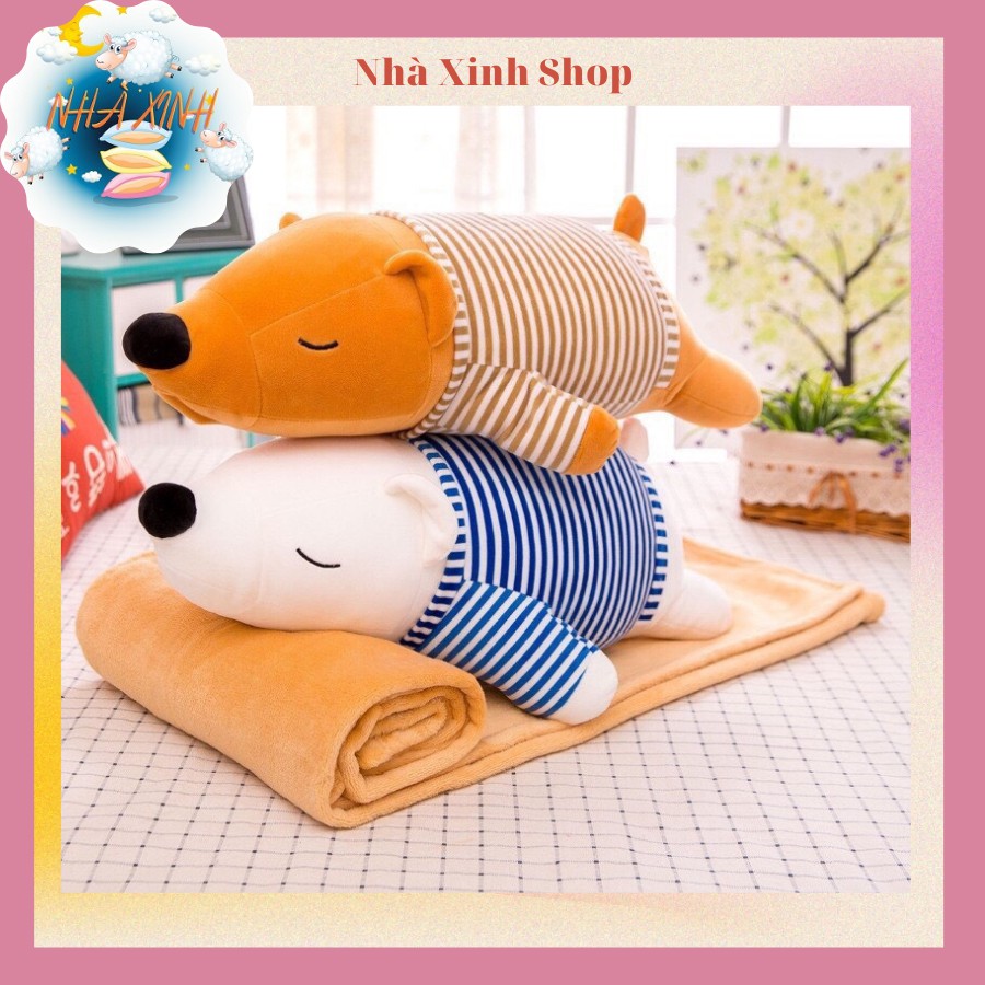 Chăn Gối Văn Phòng Gấu Bắc Cực Hàng Chất Lượng
