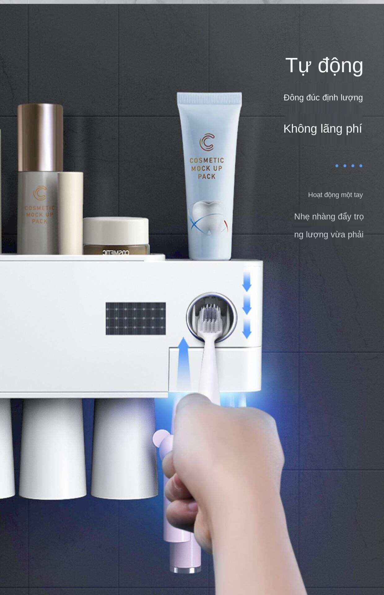 Giá Bàn Chải Đánh Răng Tia Cực Tím Khử Trùng Diệt Khuẩn Đa Năng Miễn Đục Lỗ | BigBuy360 - bigbuy360.vn