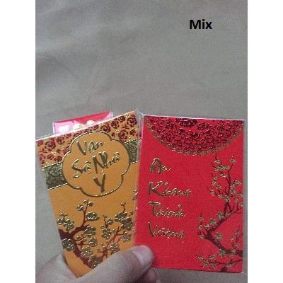 Set 6 Bao Lì Xì Tết 2022 túi cổ ngắn