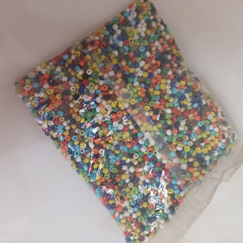 túi 100g hạt nhựa dẹt 3li làm handmade nhiều màu