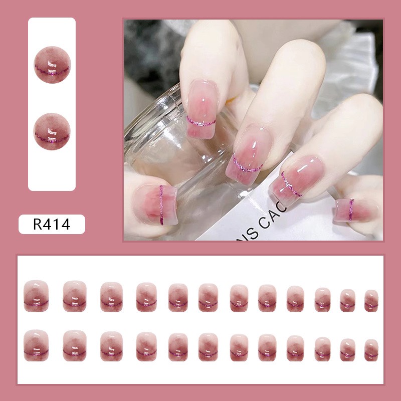 Nail Giả Box 24 Móng Xinh Xắn Tặng Kèm Keo Dán Móng