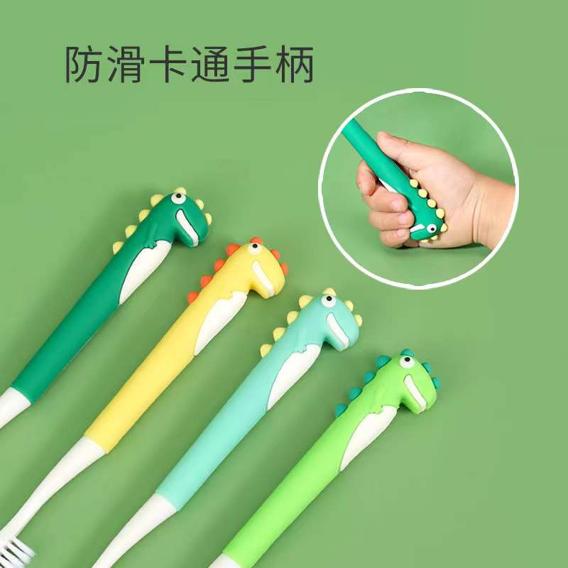 Bàn Chải Đánh Răng Lông Mềm Hình Khủng Long Cho Bé
