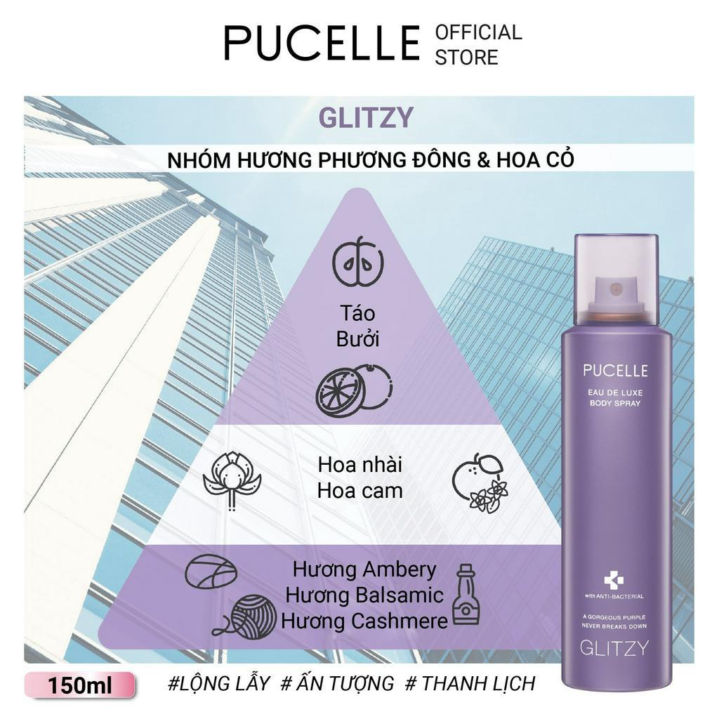 Nước hoa PUCELLE Eau De Luxe Body Spray Glitzy 150ml