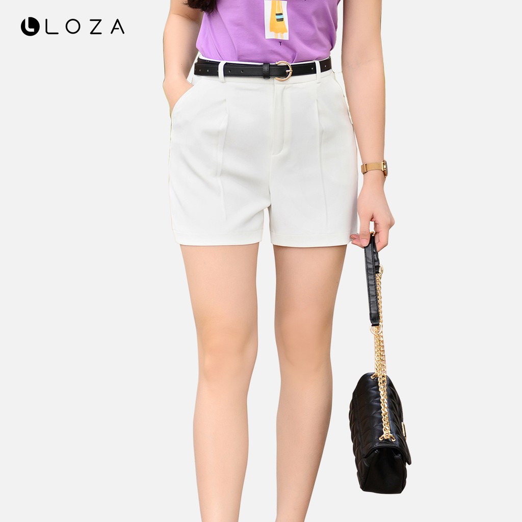 Quần short nữ LOZA nâu- LQ03102