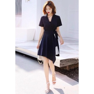 Đầm xanh TÀ PHỐI SỌC (kèm hình thật)