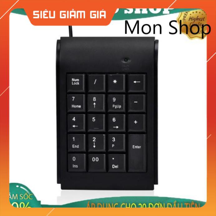 Bàn phím số rời Numpad mẫu 1 (Gía sỉ ) MON SHOP