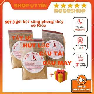 Set 3 gói bột xông phong thủy cô kiều hút lộc tẩy uế