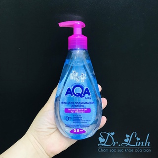 Dung dịch vệ sinh aqa dành cho bé gái từ 0+ đến 8 tuổi hàng nga