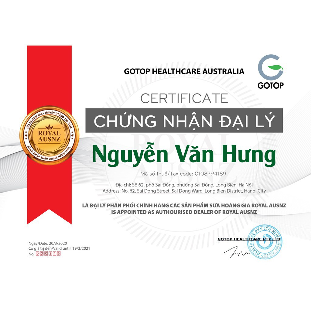 [CHÍNH HÃNG] Sữa cho người 40 tuổi trở lên Sữa Hoàng Gia Úc AgedCare (900g) bổ sung Lactoferrin, Inulin