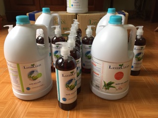 Nước rửa chén bát hữu cơ Layer Clean (can 5L)