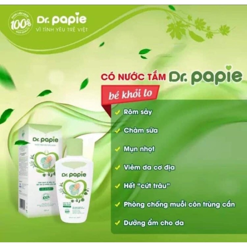 Sữa tắm thảo dược Dr Papie cho bé 230ml