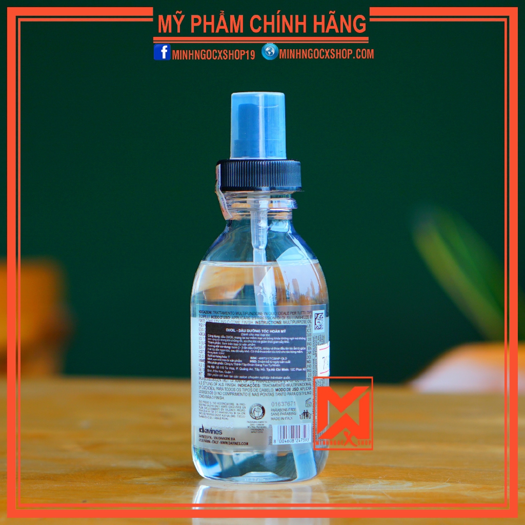 Tinh dầu dưỡng tóc hoàn mỹ DAVINES OI OIL 135ml chính hãng