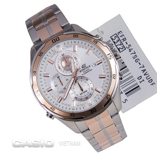 ĐỒNG HỒ NAM CASIO EDIFICE EFR-547SG-7AVUDF chính hãng , 6 kim Thể thao , Đẳng cấp , Chống nước , bảo hành 12 tháng