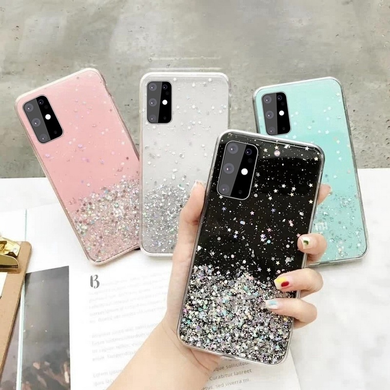 Ốp Điện Thoại Mềm Trong Suốt Lấp Lánh Cho Samsung A13 A23 A33 A53 A73 5G A54 A34 A14 LTE 4G 5G S20 Plus