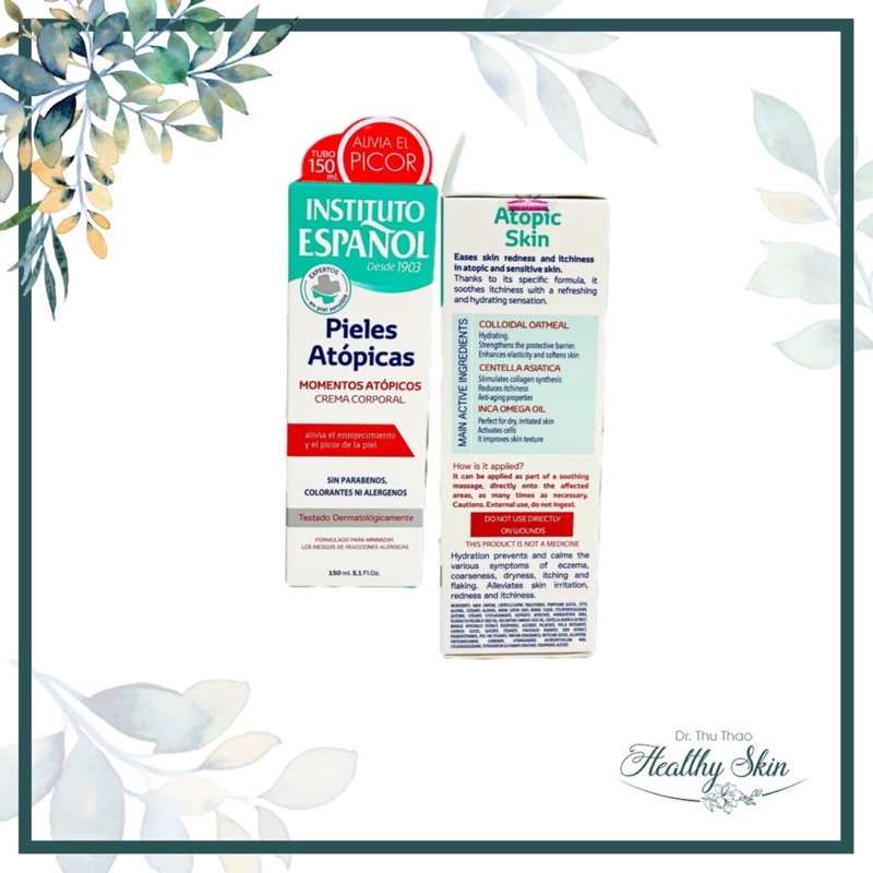 [150mL] KEM DƯỠNG ẨM INSTITUTO ESPANOL PIELES ATOPICAS (ATOPIC MOMENTS CREAM)