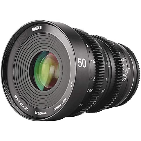 Ống Kính Meike 50mm T2.2 Manual Focus Cinema Lens cho M4/3 Sony Fujiflm