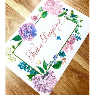 giấy hoa viết tên